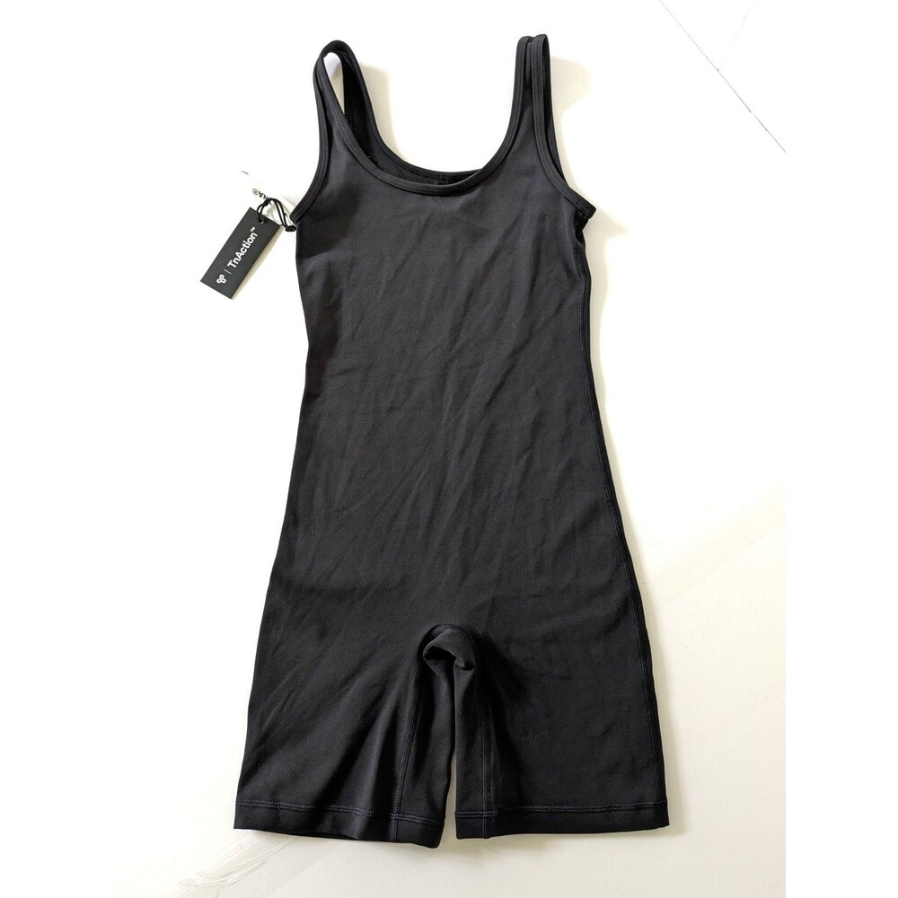 Aritzia TnaLIFE TnAction SHAKE-IT 7" Size XXS Black Romper Athletic NWT